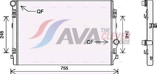 AVA COOLING SYSTEMS VN2398 Radiator motorkjøling