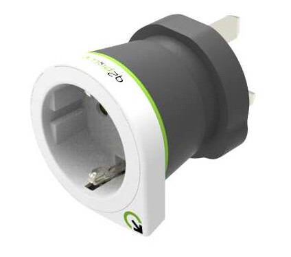 Q2Power EU til UK/US Travel Converter, Versjon Amerikanske plugger