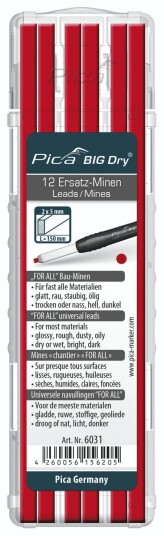 Pica Marker PI6031 Refill   R??d