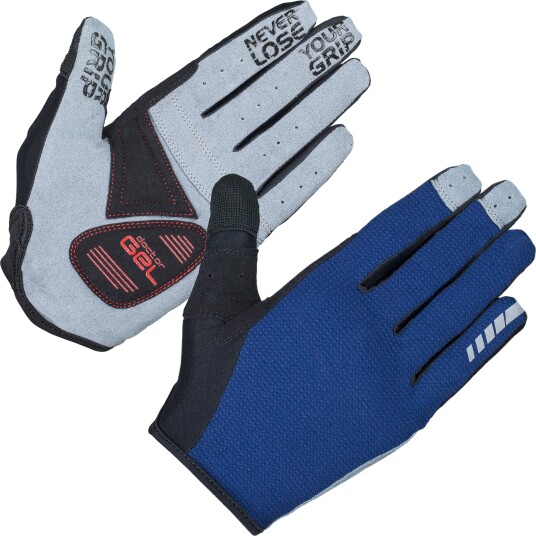 Gripgrab Shark Padded Full Finger Glove Navy XXL, Navy