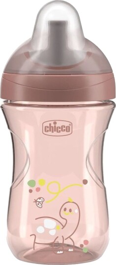 Chicco Advanced Drikkekopp 266 ml 12+ mnd Lekkasjesikker Ergonomisk Tut   Fersken