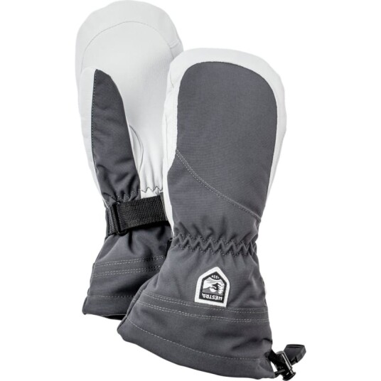 Hestra Women's Heli Ski Female Mitt 8 Grey/Offwhite