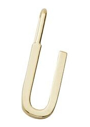 Design Letters Archetype Charm 10 mm Gold A-Z U Design Letters Archetype Charm 10 mm Gold A-Z U