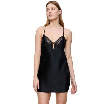 Triumph A Weekend To Remember Spaghetti Nightdress Svart polyester 46 Dame