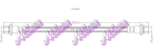 Bremseslange KAWE H4481 Bremseslange KAWE H4481