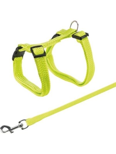 Trixie Cat Harness With Lead Assorted Colours