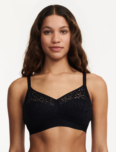 CHANTELLE Norah Wirefree Support Bra Black D x 90