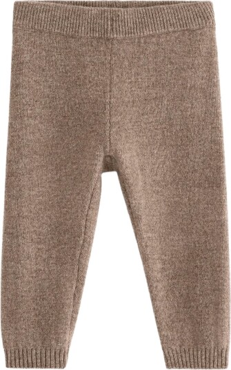 Lindex Fine Knit Leggings In Merino Wool BROWN MELANGE 74 Lindex Fine Knit Leggings In Merino Wool BROWN MELANGE 74