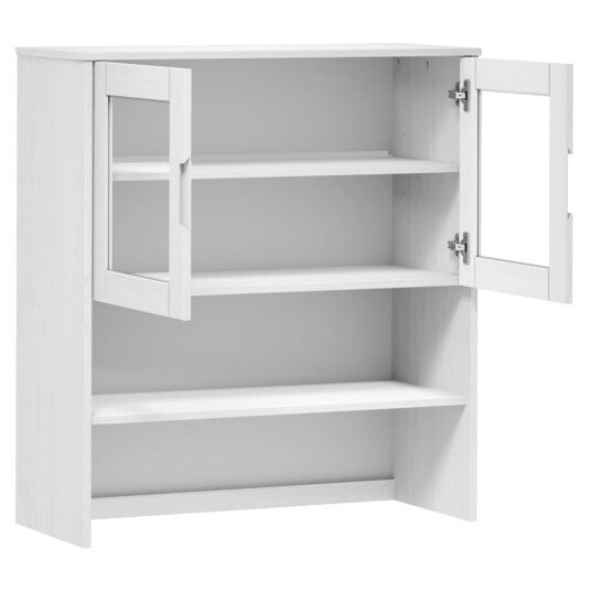 vidaXL Skjenketopp MOLDE hvit 90x35x100 cm heltre furu