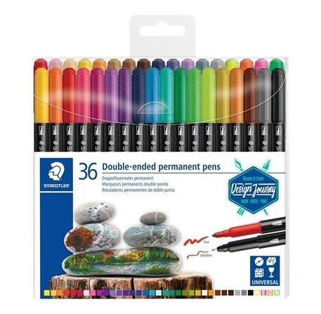Staedtler Double-ended perm. Pens 36 pcs Staedtler Double-ended perm. Pens 36 pcs