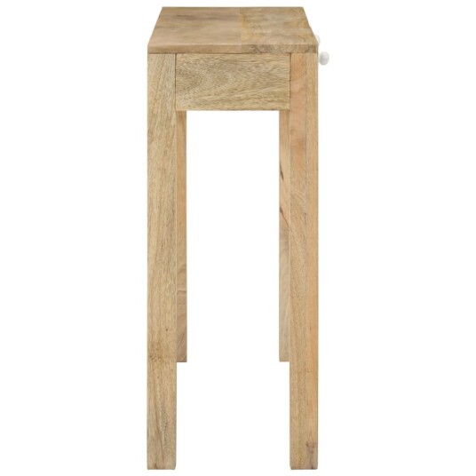 vidaXL Konsollbord 110x30x75 cm bleket heltre mango