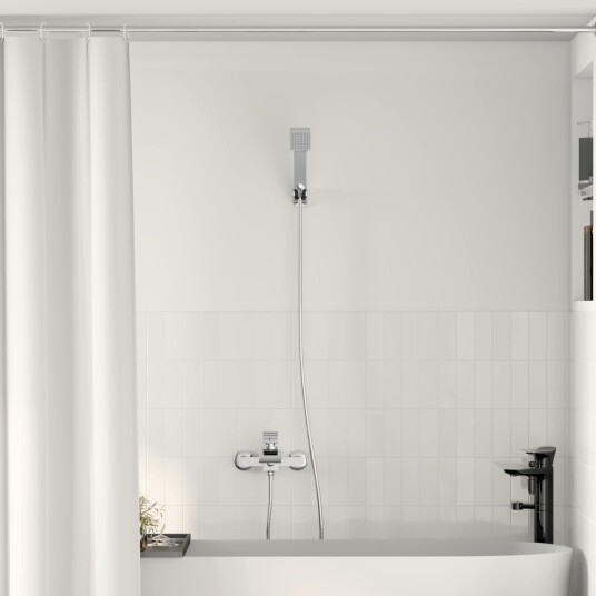 vidaXL Dusjhodesett Krom G 1/2 Tommer