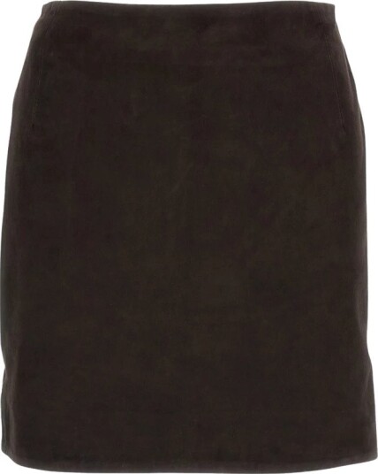 Rotate Birger Christensen Dame Skjørt Brun S,