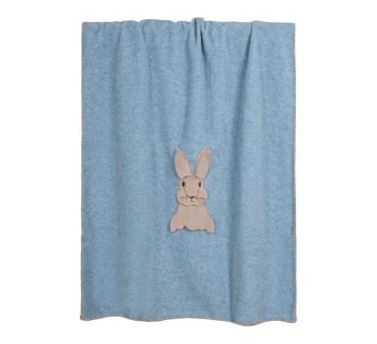 Baby sweet bunny bambuspledd 75X100 cm blå