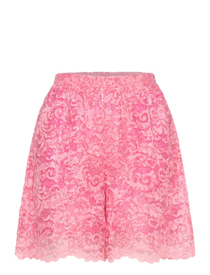 Stella Nova Sequined Lace Shorts Pink 38