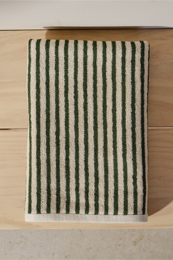 Jotex Badehåndkle 70x140 Cm Grønn/offwhite DIXIE 22042990949