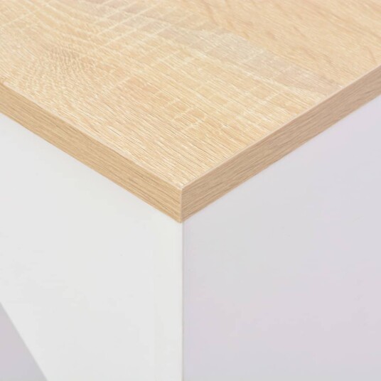 vidaXL Barbord med flyttbar hylle hvit 138x39x110 cm vidaXL Barbord med flyttbar hylle hvit 138x39x110 cm