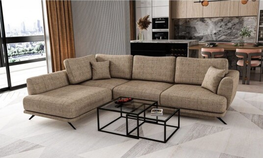 Seksjon Eltap Larde 286x191x90 cm Marte 20 Beige Venstre