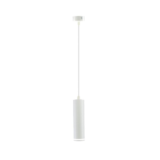 Spectrum Madara GU10 pendel med ring Hvit 1m ledning Ø55x200mm IP20 uten lyskilde