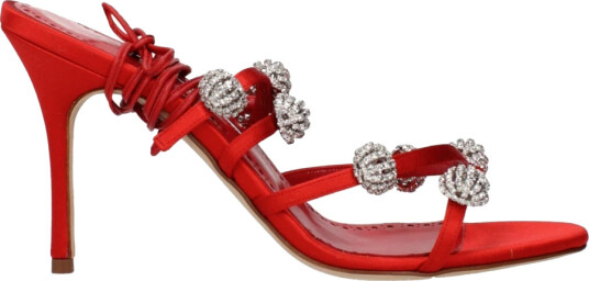 Manolo Blahnik Dame Sko Rød 39 EU,