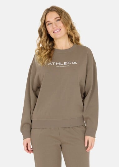 Athlecia Atkins W Crew Neck Greige 38 Løpetrøyer