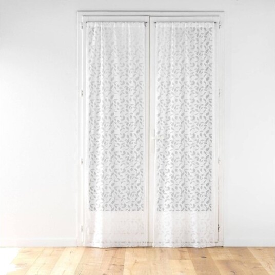 Douceur D`Interieur Komplet Dwóch Firan They Wzorem Liści Manon 70 X 240 Cm