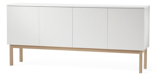 A2 Beam sideboard Hvitlakkert, stativ i hvitoljet eik