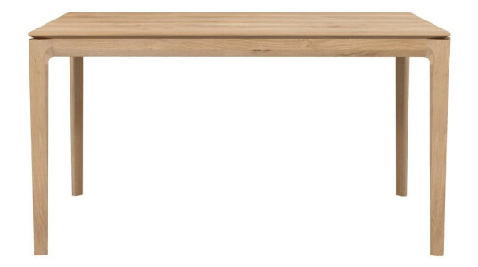 Ethnicraft Bok spisebord med ileggsplate Oak wax oil 90 x 140/220 cm