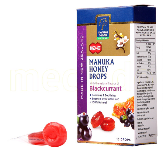 Manuka Health Manuka Honning Drops Solbær 65g
