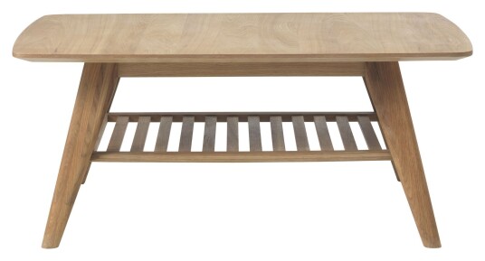 Håum Unique Furnitures Rho Sofabord m. hylle - Eikefinér, 110x70 Unoliving 1693166-01-0 1693167-01-0