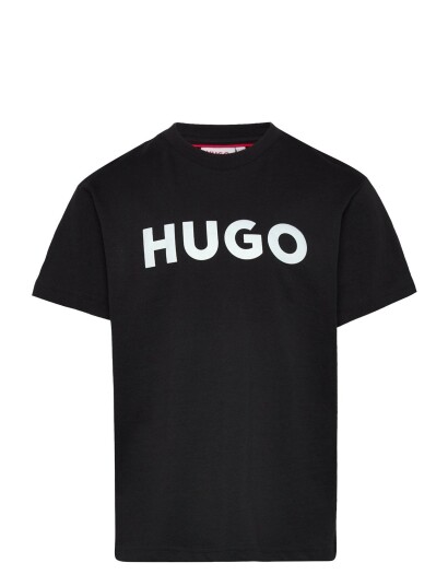 Hugo Kids Short Sleeves Tee Shirt Black 150 Hugo Kids Short Sleeves Tee Shirt Black 150