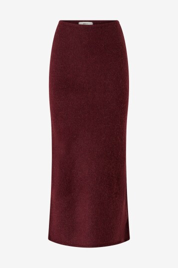 Gina Tricot Maxi skjørt Knitted Rød