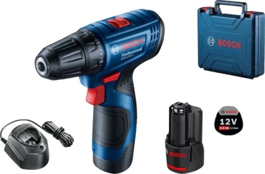 Bosch Drill GSR 120 Li 12v 2x2.0Ah Med Tilbehør 23 deler Bosch Drill GSR 120 Li 12v 2x2.0Ah Med Tilbehør 23 deler