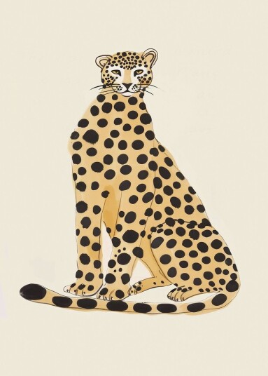 Plakat Gepard Illustrasjon