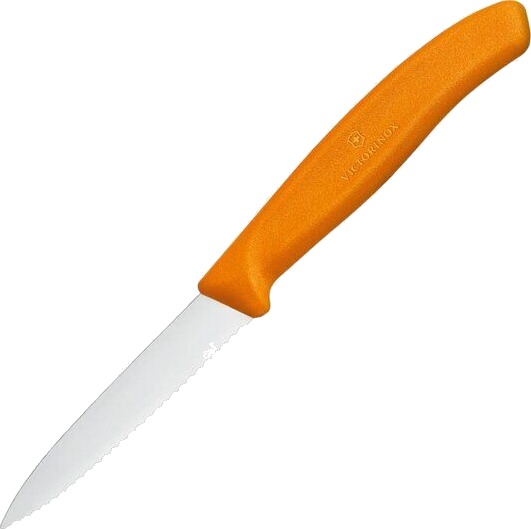 Victorinox Swiss Classic grønnsakskniv 8 cm bølget blad oransje Victorinox Swiss Classic grønnsakskniv 8 cm bølget blad oransje