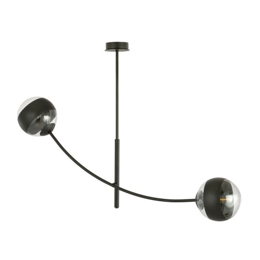 Hunter 2 Sort/Stripe taklampe Ø14 cm E14 230V uten lyskilde