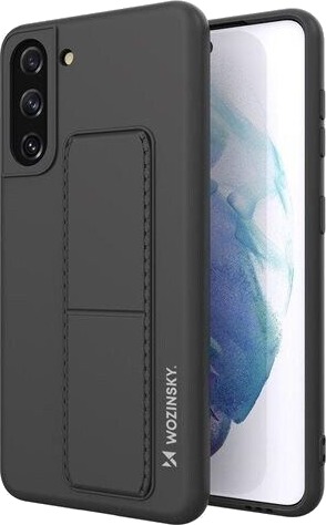 Wozinsky Kickstand Case Silicone Case with Stand Case Samsung Galaxy S21+ 5G Black