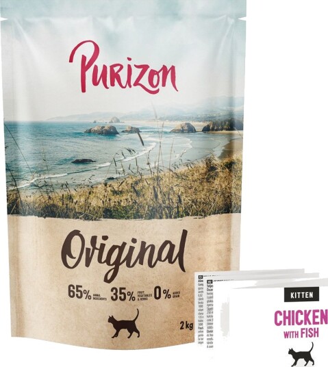 Purizon Tørrfôr Kitten & Kornfri Ny Kylling Fisk 2 kg