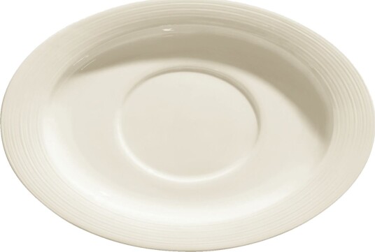 VEGA Underfat til sausenebb Skyline; 23.5x16 cm (LxB); Kremhvit; Oval; 4 Stykk / Forpakning VEGA Underfat til sausenebb Skyline; 23.5x16 cm (LxB); Kremhvit; Oval; 4 Stykk / Forpakning