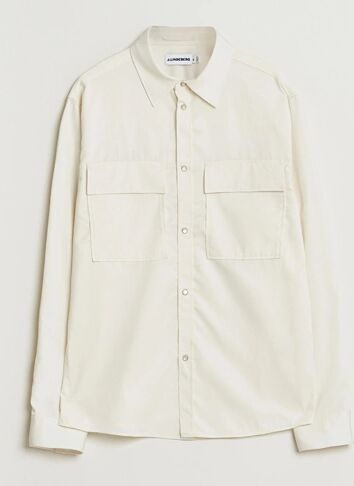 J.Lindeberg Finnigan Tencel Twill Overshirt Cloud White