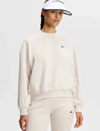 J. Lindeberg Aura Crew Neck   Cream   M