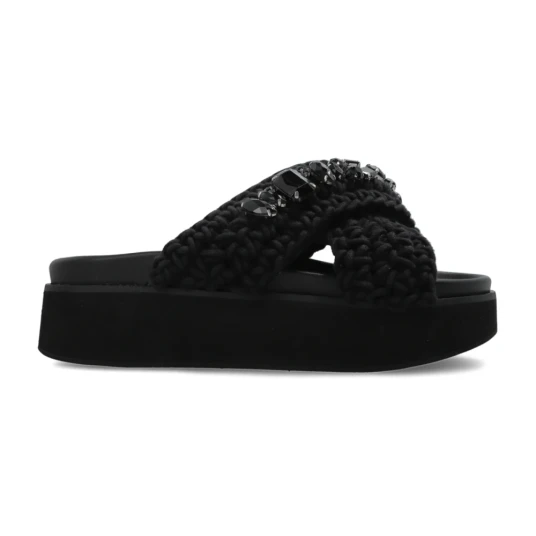 Inuikii Woven Stones Platform Black 36