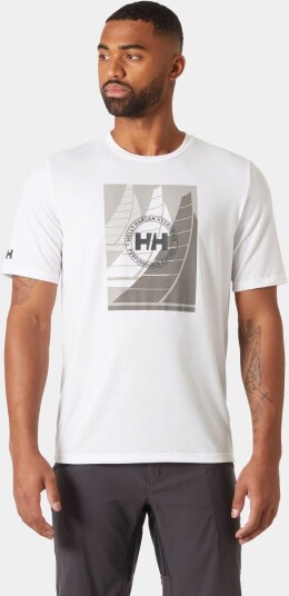 Helly Hansen Hp Race T skjorte Til Seiling Herre Hvit L