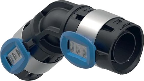 Geberit Flowfit 45° Bøjning 20mm PPSU i Sort