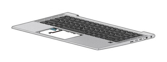 HP SPS-TOPCOVER W/KB CP+PS BL UR