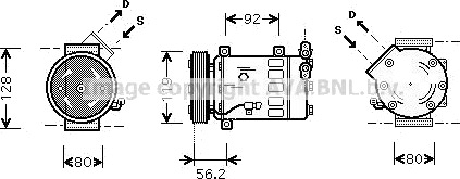 AC kompressor PRASCO CNAK237