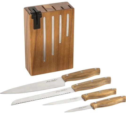 Laguiole Jean Dubost knivblokk med 4 kniver