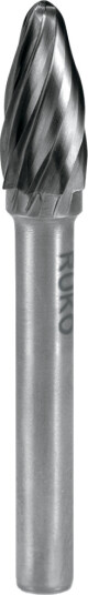 Ruko HM-fresespor form F (RBF) 6 mm ALU