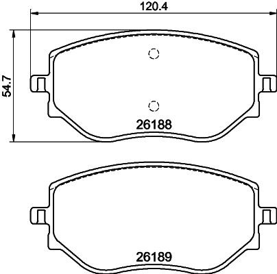 Bremseklosser HELLA 8DB 355 040 541