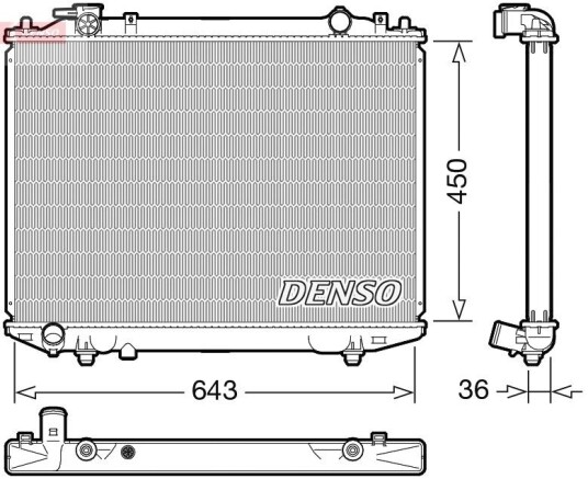 Radiator DENSO DRM44047